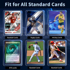 2000 Hard Plastic Card Sleeves, Premium Plastic Baseball Card Sleeves, 3" x 4" Trading Cards Holder, Sports Baseball Football Game Cards Protectors (1000 Hard Sleeve + 1000 Soft Sleeve)