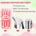 Essenya 602 Pcs Popcorn Bags with Popcorn Scoop and Salt Shaker,1 oz Small Pop Corn Bags Popcorn Bags Individual Servings for Popcorn Machine Supplies Party Movie Night Theater