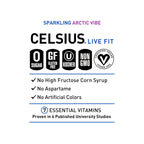 CELSIUS ARCTIC VIBE Sparkling Frozen Berry, Sugar Free Energy Drink, 12 Fl Oz (Pack of 12)