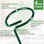 Plant Support Stakes 6 Pack, 12/24/36 Inch Heavy Duty Metal Plant Stakes, Adjustable Garden Plant Support Cages/Rings for Outdoor Indoor Plants, Plant Stick Support for Amaryllis Tomato Peony Orchid