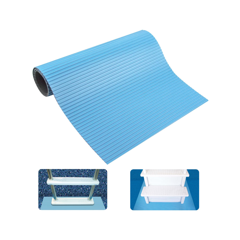 SWIMLINE HYDROTOOLS Protective Pool Ladder Mat for Above Ground Pools – Safety & Stability for Stairs, Steps & Ladders – Premium Durable Material, 30" x 36"