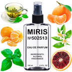 MIRIS No. 502513, Inspired by Ale Mandarine Basilic, Long-Lasting Eau de Parfum for Women, Spray 3.4 Fl Oz / 100 ml