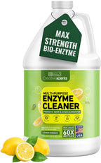 Creative Scents Multipurpose Enzyme Cleaner & Odor Remover | Super Concentrated for Floor, Carpet | Pet Urine Odor Eliminator | Enzymatic Cleaner for Cat Urine & Dog Poop | 1 Gallon - Lemon Breeze