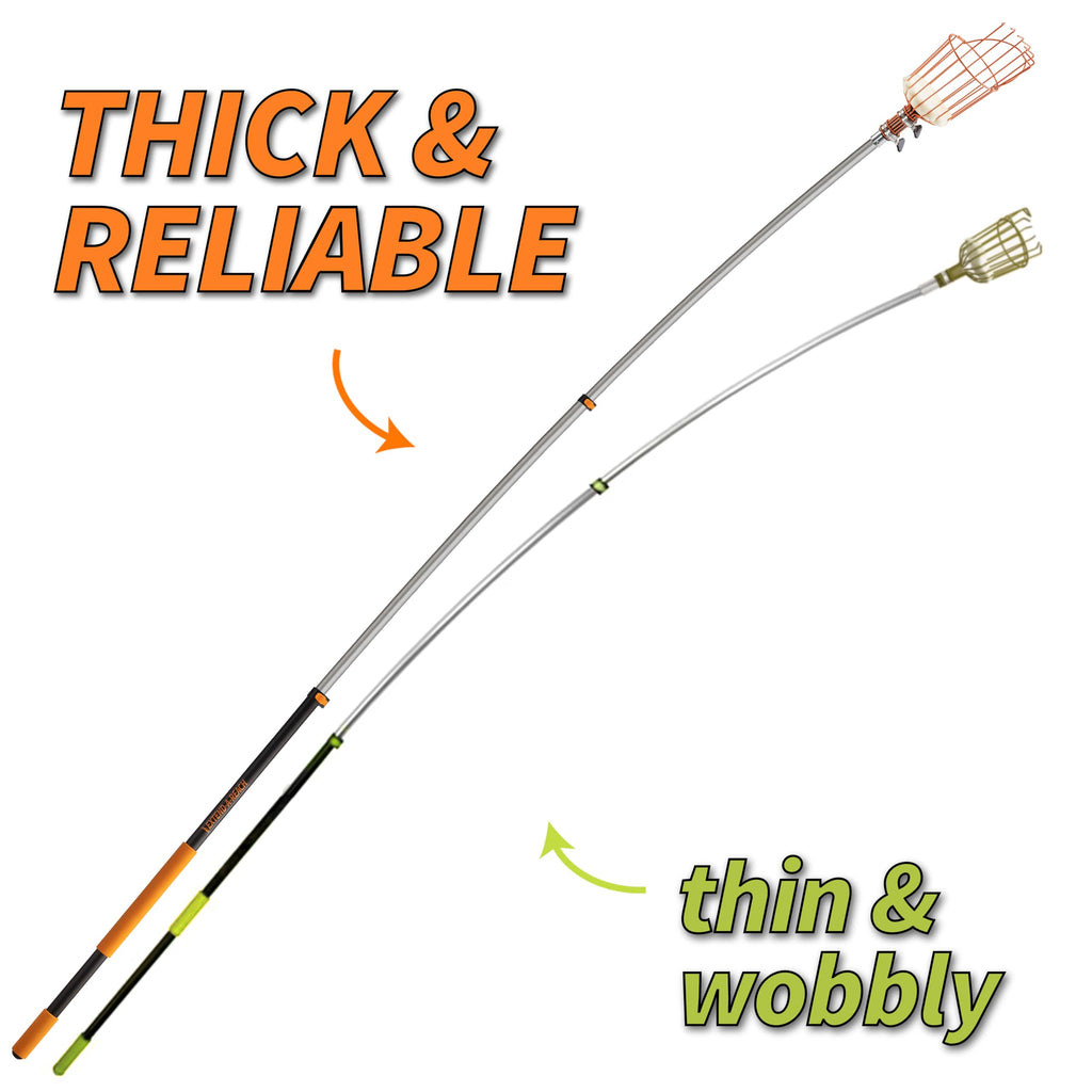 EXTEND-A-REACH 5-30 ft Telescoping Fruit Picker Pole with Basket