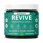 Balmbare Revive Gummies for Hair Loss, with Organic Irish Sea Moss Pearl Powder, Vitamins C & E, Aloe Vera - Supports Healthy Hair, Skin & Nails Growth (1pcs)