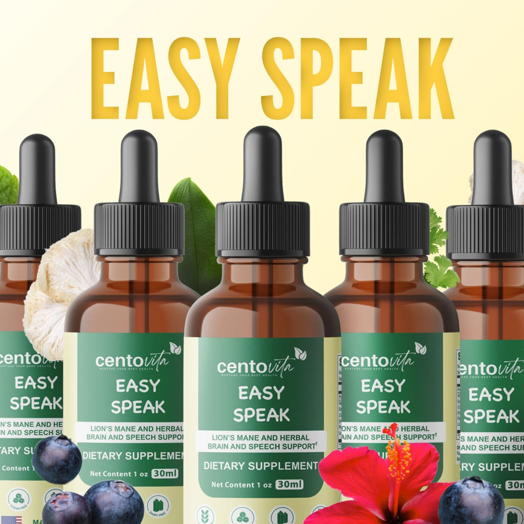 centovita Easy Speak Brain Boost for Kids - Cognitive Support for Children, Enhance Focus, Language Development & Brain Function Support,Speech Boost for Children