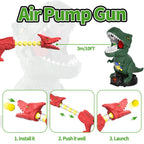 BLmukce Dinosaur Shooting Toys for Kids 3-5 5-7, Movable Target Shooting Game trex Chomp Shot Dino Blaster Toy Gift for Boys Age 4-8, Christmas & Birthday Gifts for 3 4 5 6 7 8 Years Old Kids