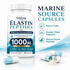 Ainlong Elastin Peptides 1000mg, Marine Elastin Peptide Skin Tightening Formula, 60 Count (1)