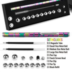 LARAH Fidget Pen and Stress Relief Desk Toy for Adults and Teens（Colorful）