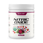 Snap Supplements USDA Organic Beet Root Powder Nitric Oxide Supplements for Men & Women with Pomegranate & Red Spinach, Supports Healthy Blood Flow & Caffeine-Free Energy, Mixed Berry, 30 Servings