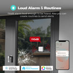 THIRDREALITY Smart Vibration Sensor with 110dB Alarm,Zigbee Hub Required,Adjustable Sensitivity, Work with SmartThings, Home Assistant via ZHA/Z2M and Echo Devices with Built-in Zigbee hub