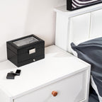 ProCase Watch Box, 3 Slot Watch Display Case with Drawer -Black