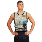 CROSS101 Adjustable Camouflage Weighted Vest with Shoulder Pads, 60 lb,Camauflage