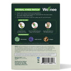 Wellnee Original Herbal Knee Patch - Wellknee Plaster for Knee Support & Muscle Pain - Maximum Strength for a Temporary Relief - Adhesive Heat Patches Made with Natural Herbs for Wellness (30 Pads)