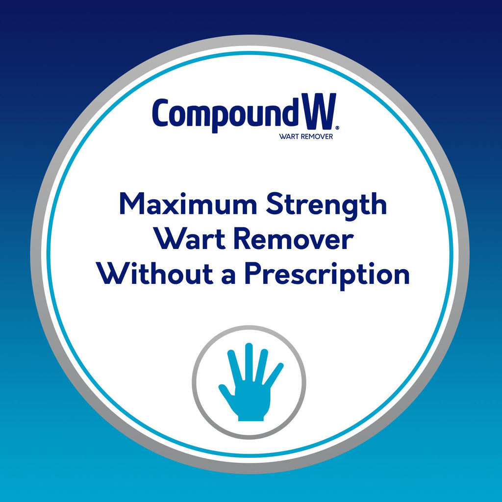 Compound W Maximum Strength Wart Remover Gel & ConSeal Patches with Salicylic Acid, Discreetly Treats Common & Plantar Warts, 0.25 Ounce Gel & 12 Waterproof Patches