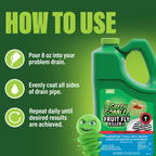 Green Gobbler Fruit Fly Goodbye Gel Drain Treatment | Killer Flies & Eliminator (1 Gallon)