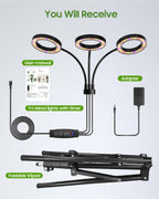 Tmsluody Grow Lights for Indoor Plants, Full Spectrum LED Plant Light with Tripod Stand, Plant Growing Lamps with Timer 3/9/12H, 3 Color Modes, 6 Brightness, 78'' Adjustable Height for Large Plants