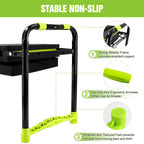 10.9in Wide Foldable Garden Kneeler and Seat, Heavy Duty with Thick Pad