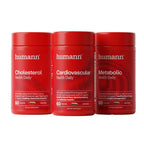 Humann Cholesterol, Metabolic & Cardiovascular Health Daily Bundle, 180 Total Capsules (3 x 60ct Bottles), 30-Day Supply