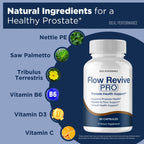 Flow Revive Pills, FlowRevive Supplement, Flow Revive Prostate Supplement Capsules - Maximum Strength Daily Wellness & Comfort, All Natural FlowRevive Pro Health & Wellness Reviews (2 Pack)
