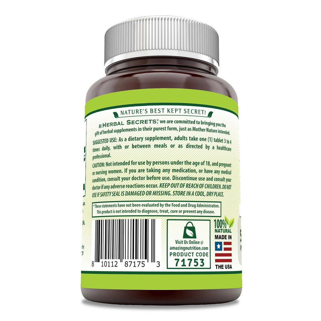 Herbal Secrets Bromelain Supplement 500 Mg Tablets Supplement | Non-GMO | Gluten Free | Made in USA (240 Count)