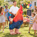 COMIN Inflatable Chicken Costume Ride-on Rooster Adult Blow up Suit Funny Fancy Dress Cosplay Halloween Costume