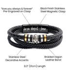 Larvincy To My Son Bracelet From Mom Dad, Wedding Birthday Graduation Gifts