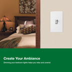 Lutron Ariadni/Toggler LED+ Dimmer Light Switch for Dimmable LED, Halogen and Incandescent Dimmer Switch, 150W, Single-Pole/3-Way, AYCL-153P-BR, Brown