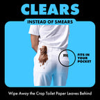 DUDE Wipes Double Deuce Unscented Travel Wipes - 2 Wipes per Pack (40 packs, 80 Count) - On-The-Go Adult Flushable Wipes for Sensitive Skin - Infused with Vitamin E and Aloe - Septic and Sewer Safe