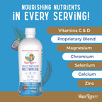 MaryRuth Organics Liquid Nighttime Multimineral | No Melatonin | Bedtime Routine | Magnesium Citrate | Calcium | Zinc | Vitamin D3| Available in 4 Flavor - Vegan | Sugar Free | Gluten Free | 15.22 Oz