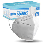 50 Pack White KN95 Face Masks for Adults and Kids - Kn95 Facemask Disposable - 5 Layer Breathable Face Mask for Dust Protection - Comfortable Elastic Ear Loop - Men & Women Every Day Non Medical Use