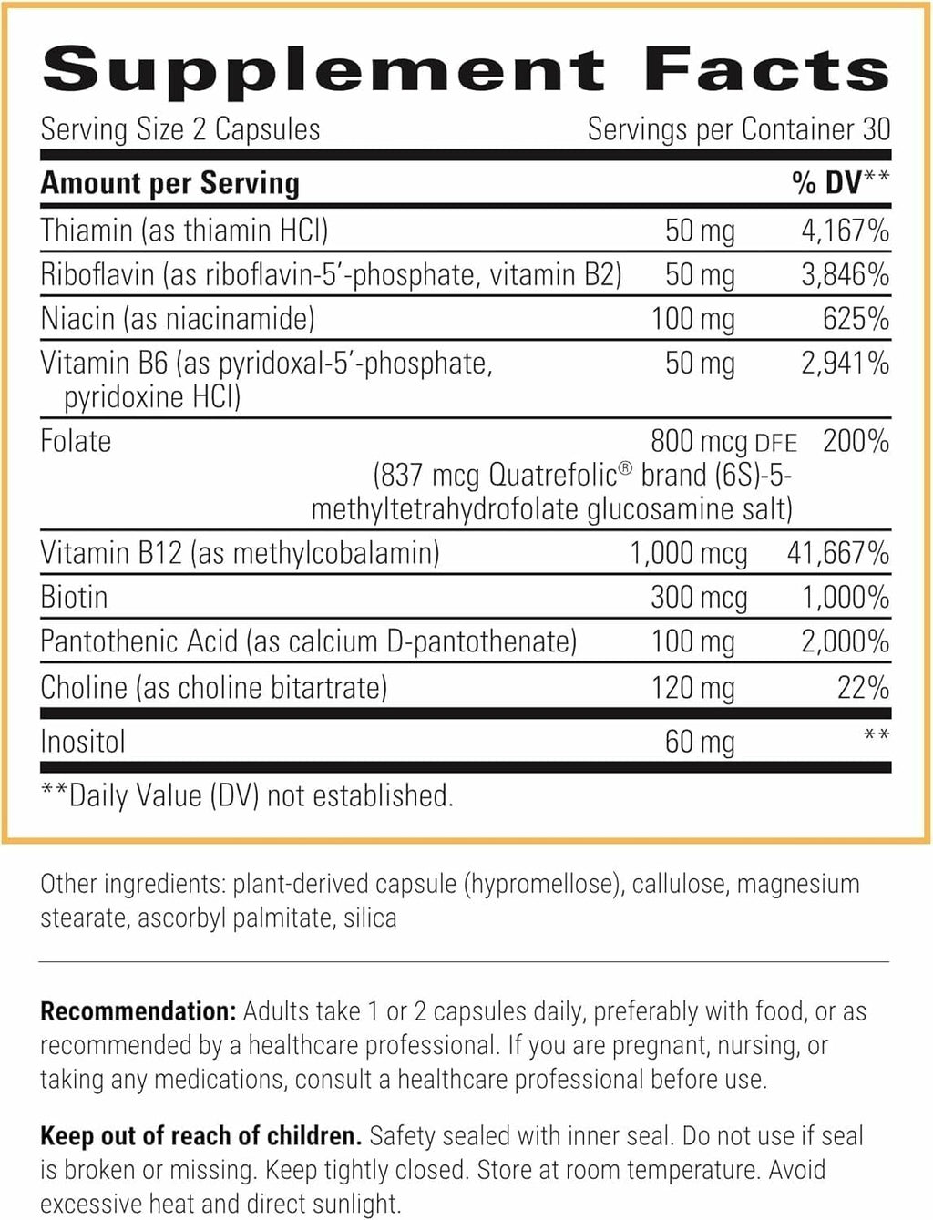 Integrative Therapeutics Active B-Complex - Cellular Energy, Immune Function & Heart Health Support with Vitamins B2, B6 & B12* - Made for Busy Lifestyles - Gluten-Free - 60 Capsules (30 Servings)