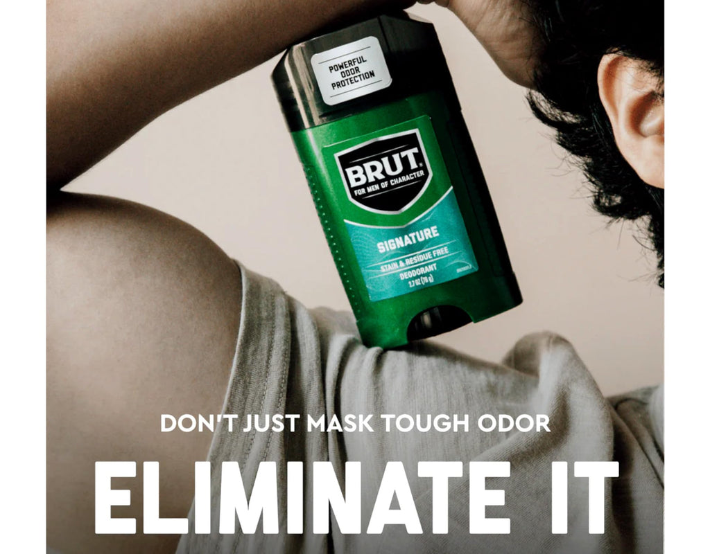 Brut Deodorant Signature Fragrance 2.7 oz / 76 g (Pack of 6)