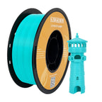 Kingroon High Speed PLA 3D Printer Filament 1.75mm, 3D Printer Rapid Filament for 30-600mm/s Hyper Printing Filament, Dimensional Accuracy +/- 0.03 mm, 1kg Plastic Spool(2.2lbs) (Cyan-Blue)