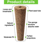 Chumia 200 Pcs Hydroponics Grow Sponges Replacement Root Growth Sponges Pods Kit Seed Starter Pods for Hydroponics Growing System Garden Patio