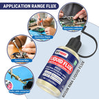 BEEYUIHF Liquid Solder Flux Dropper, Liquid Soldering Flux, No Clean Liquid Flux, Electrical Liquid Rosin Flux Solder, Liquid Flux Soldering Squeeze Bottle (30 mL/1.05Oz.)