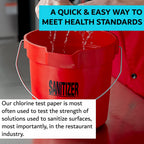 Chlorine Test Strips for Restaurants & Food Services, 4 x Vial of 100 Sanitizer Testing Kits, Precise Bleach Test Strips, 0-200 PPM Testing Kit for Sanitizing Solutions by FryOilSaver Co. FMP 142-1362