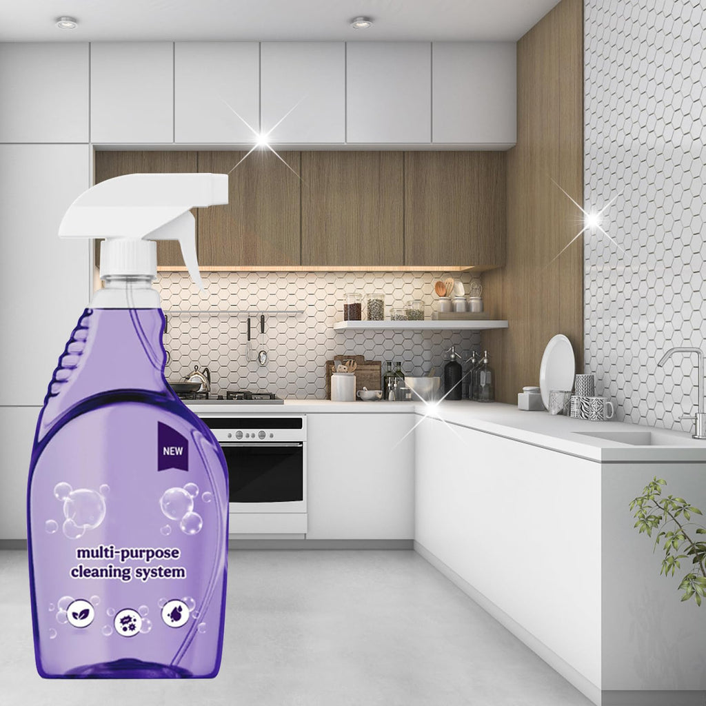 Wanban The All-In-One Multi Purpose Cleaning System with Cleaning Tablets - Cleaning Spray for Every Stain - Cleaner(1 Bottle+18Tablet)
