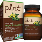 Organic Moringa a" Superfood for Energy Support a" 1,000 MG (100 Capsules)