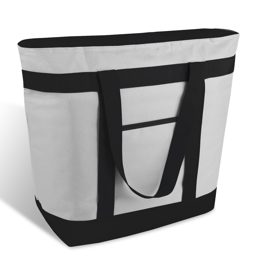 mosago Commercial Insulated Food Delivery Bag 39L, Grocery Tote Bag, Grey