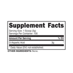 Primaforce D-Aspartic Acid 300 Grams (100 Servings), Unflavored, Vegetarian, Non-GMO