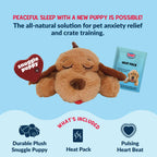 Snuggle Puppy Heartbeat Toy, Calming Comfort, Medium Breeds - Biscuit
