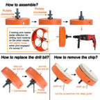 VIKITON 6.25 Hole Saw for Recessed Lights Can Lights, 6-1/4 Inch Hole Cutter with Dust Bowl Catcher for Led Recessed Lighting 6 Inch and Wood Metal Drywall, Bi-Metal Construction