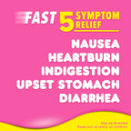 Pepto Bismol Chewable Tablets, Upset Stomach Relief, Nausea Relief, Heartburn Relief, Indigestion Relief, Anti Diarrhea Medication for Adults - 5 Symptom Relief, 90 Chewable Tablets (3x30 ct)