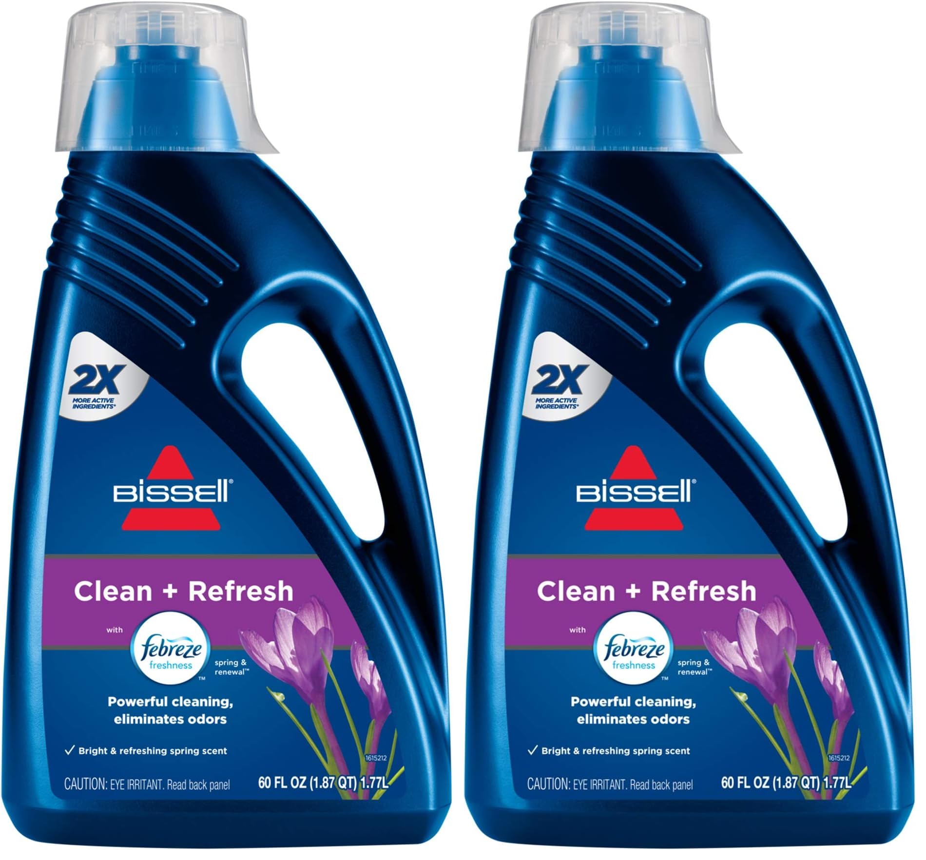 Bissell DeepClean + Refresh with Febreze Freshness Spring & Renewal Formula,1052A,60 Ounces,(Pack of 2)