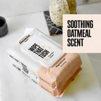 Wipe That Tush Flushable Wipes - 6 Packs of 50, 300 Total - Soothing Oatmeal Scent - Extra Large & Soft - Hypoallergenic With Aloe & Vitamin E - Septic-Safe