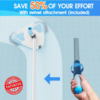 2026 Enhanced TidyMister Pool Vacuum Head with Wheels,Steering Handle Swimming Pool Vac with Side Brush & Rotatable Hose Adapter(Safe for Vinyl Liner) for Inground & Above Ground Pools - Triangle