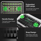 VIVOSUN 1-Pack Seed Starter Kit, 40-Cell Tray, LED Lights and Heat Mat