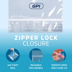 2" x 3" Small Zip Bags, 100 Pack, Clear Plastic Reclosable Poly Baggies, 2 mil with Resealable Zip Top Lock for Storage & Packaging Jewelry, Pills, Meds, Candy, Beads & Seeds. GPI