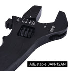 EVIL ENERGY AN Fitting Hose Wrench Adjustable 3AN-12AN Aluminum Black